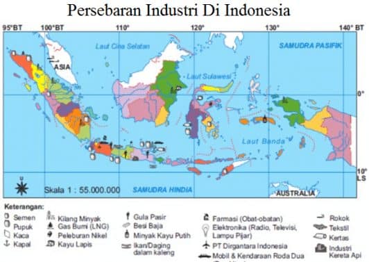Persebaran Industri Di Indonesia Secara Lengkap