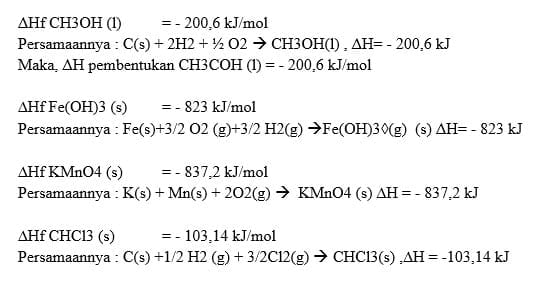 Tuliskan persamaan termokimia untuk penguraian 1 mol uap air bila diketahui reaksi sebagai berikut