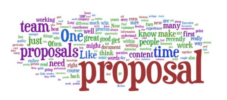 Proposal yang dilengkapi dengan 3 bagian yaitu pendahuluan isi proposal dan penutup proposal disebut