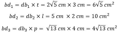 Contoh soal cara menghitung luas diagonal bidang dalam ruang dan luas bidang diagonal 7
