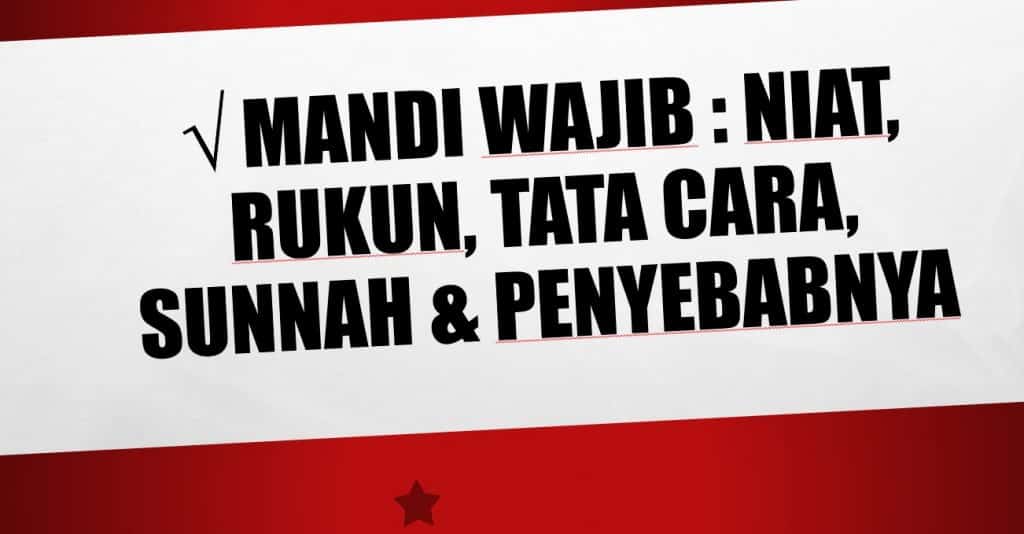 Niat Mandi Junub Pakai Bahasa Indonesia - Dakwah Islami