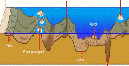 Lembah atau cekungan sempit yang terdapat di dasar laut dan memiliki dinding yang curam disebut